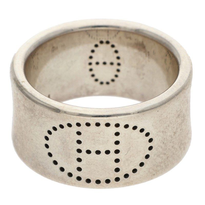 Hermes Eclipse Ribbon Silver Ring