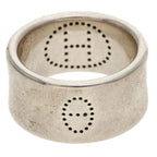 Hermes Eclipse Ribbon Silver Ring — view 2