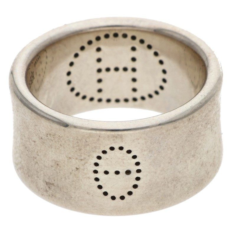 Hermes Eclipse Ribbon Silver Ring — view 2