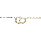 Dior CD Motif Rhinestone Necklace — view 3