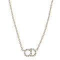 Dior CD Motif Rhinestone Necklace