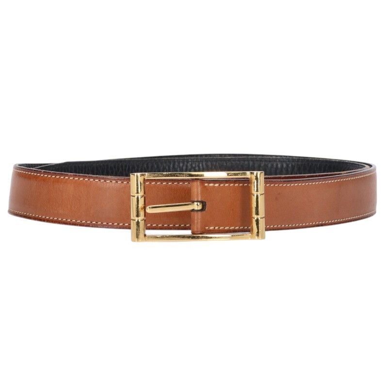 Hermes Reversible Leather Belt 85