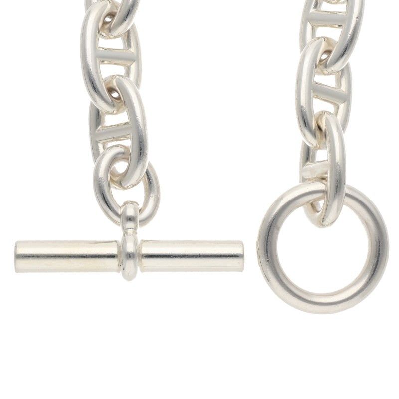 Hermes Chaine D'ancre TGM Silver Bracelet — view 4