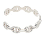 Hermes Chaine D'ancre Enchainee Silver Bangle Bracelet — view 4