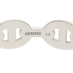 Hermes Chaine D'ancre Enchainee Silver Bangle Bracelet — view 3