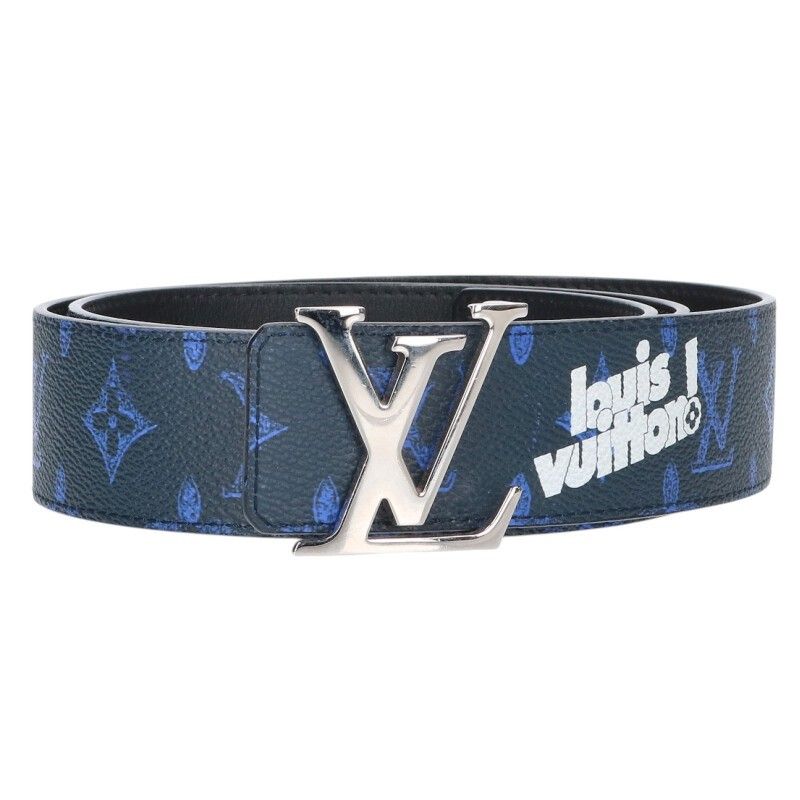 Louis Vuitton Ceinture LV Initials LV Buckle Monogram Lambskin Belt 95
