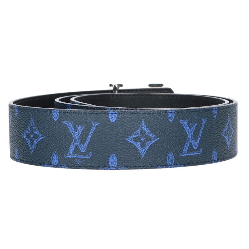 Louis Vuitton Ceinture LV Initials LV Buckle Monogram Lambskin Belt 95 — view 2