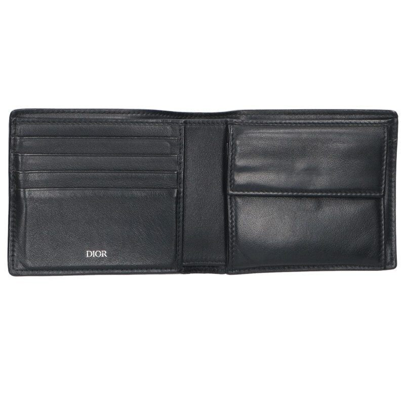 Dior Perforated Oblique Bifold Leather Wallet — view 3