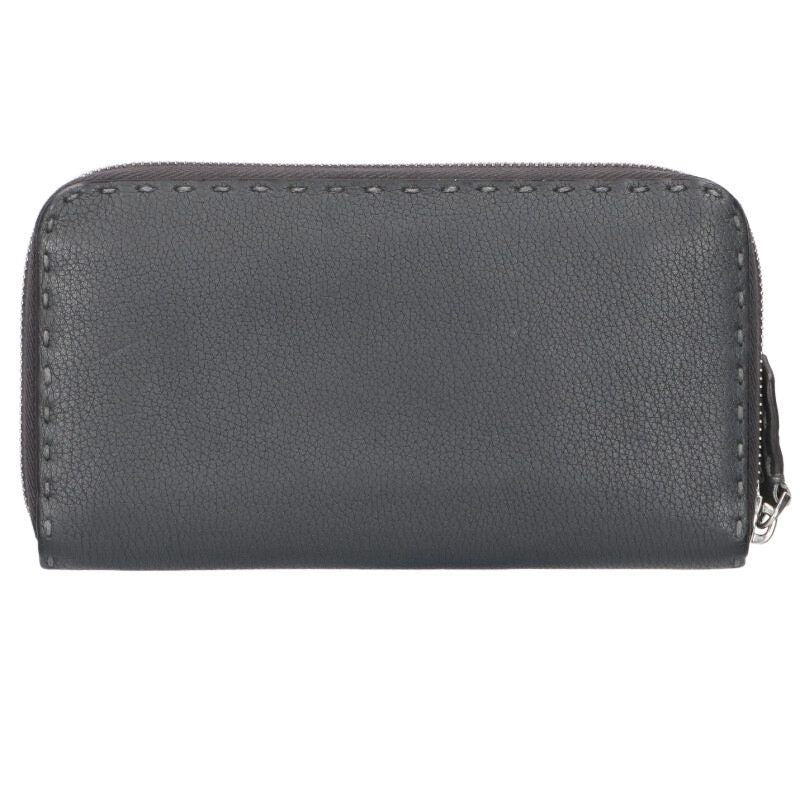 Fendi Selleria Round Zip Leather Wallet — view 2