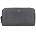 Fendi Selleria Round Zip Leather Wallet