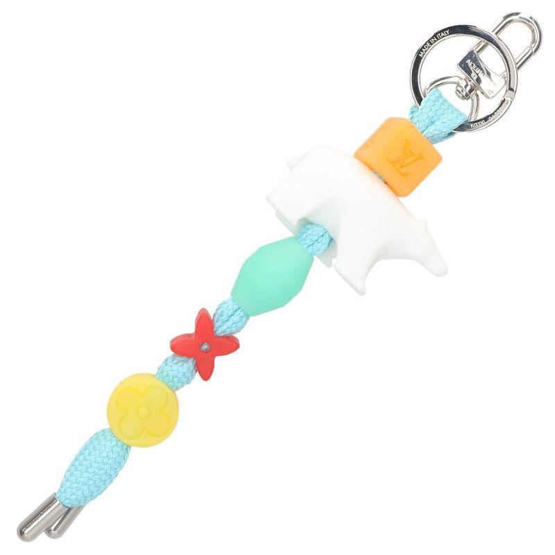 Louis Vuitton LV Play Polar Bear Logo Rubber Key Ring Key Holder — view 2