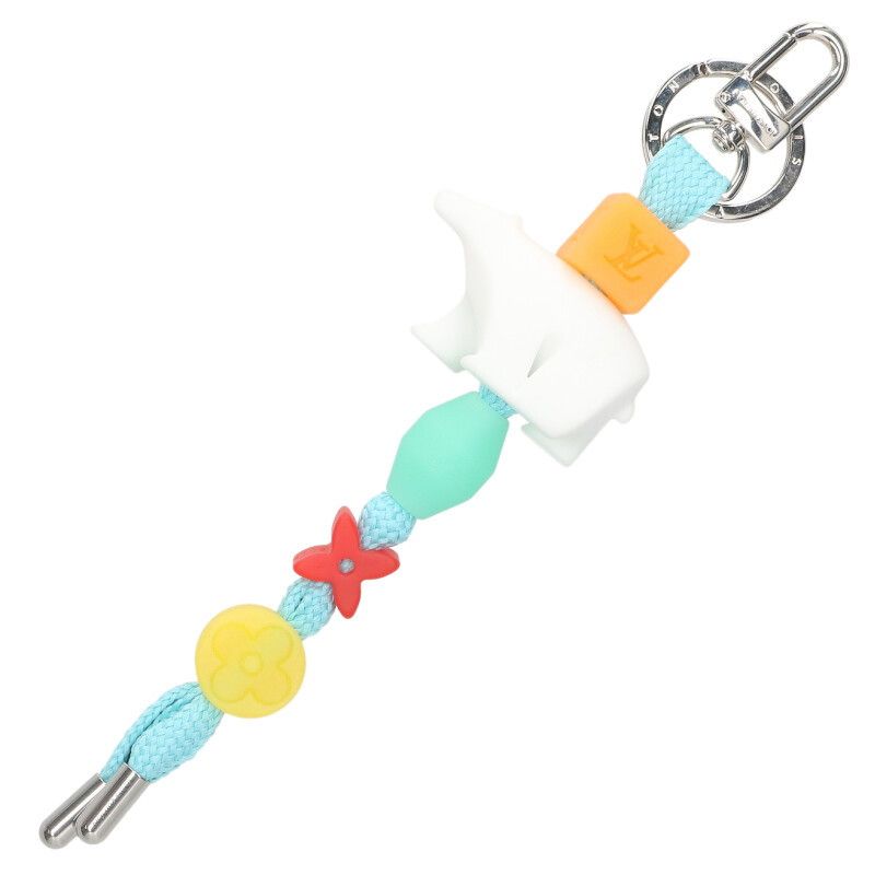 Louis Vuitton LV Play Polar Bear Logo Rubber Key Ring Key Holder