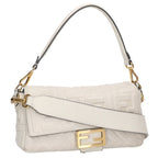 Fendi Logo Embossed Baguette Shoulder