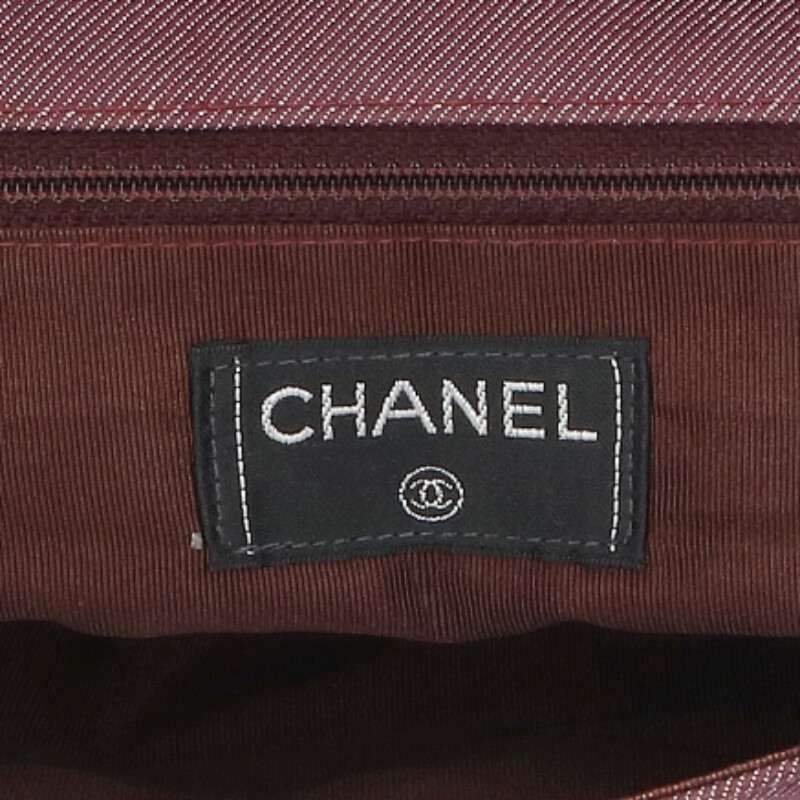 Chanel 2.55 Chocolate Canvas Chain Shoulder — view 3
