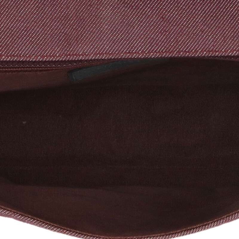 Chanel 2.55 Chocolate Canvas Chain Shoulder — view 4