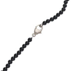 Tiffany & Co Heart Knock Onyx Silver Necklace — view 4