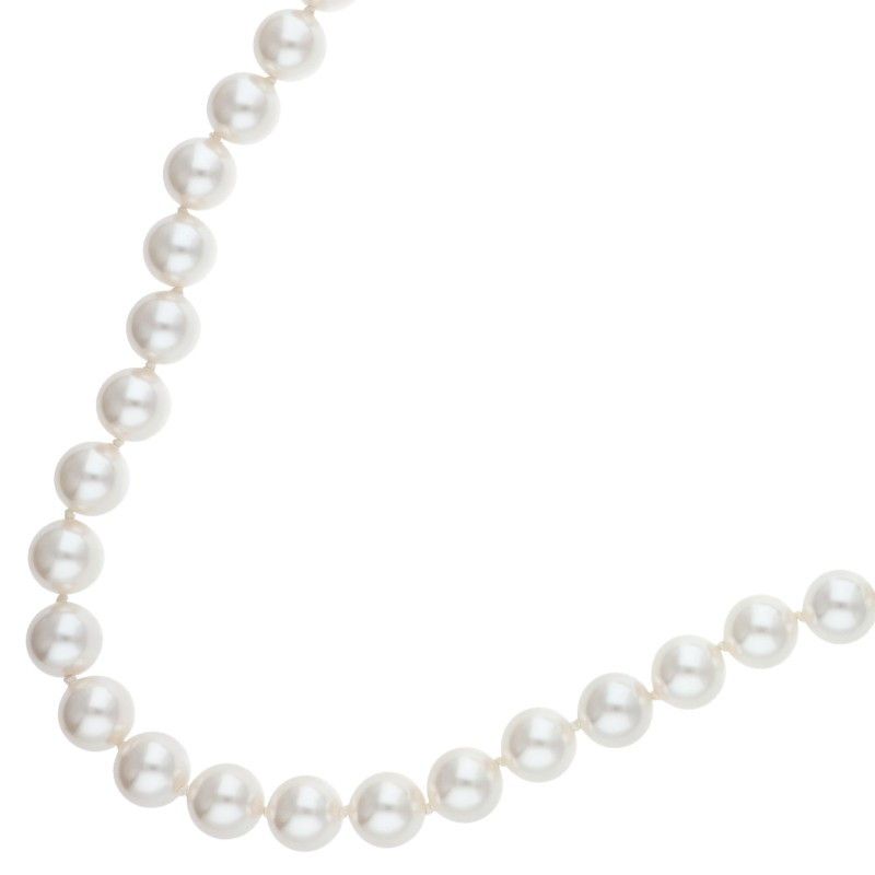 Chanel Faux Pearl Ribbon Necklace