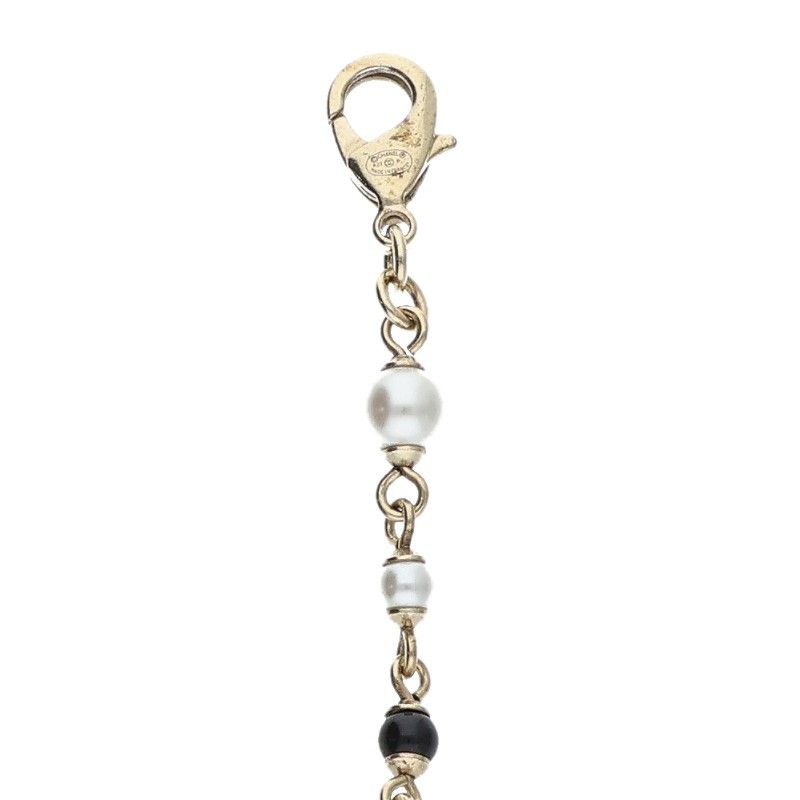 Chanel CC Logo Faux Pearl Bracelet — view 4