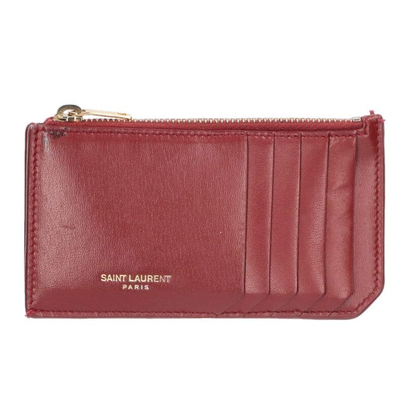 Saint Laurent Paris Fragment Leather Coin Card Case