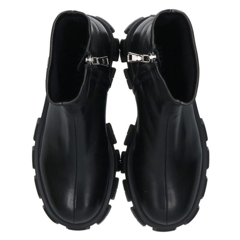 Prada Monolith Stretch Nappa Leather Boots — view 4