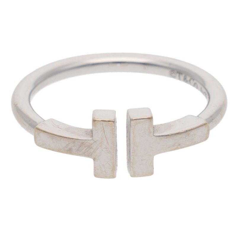 Tiffany & Co T Wire 18k White Gold Ring