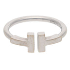 Tiffany & Co T Wire 18k White Gold Ring