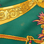 Hermes Carre 90 Hommage a Charles Garnier Loulou Scarf Green Multicolor Silk — view 4