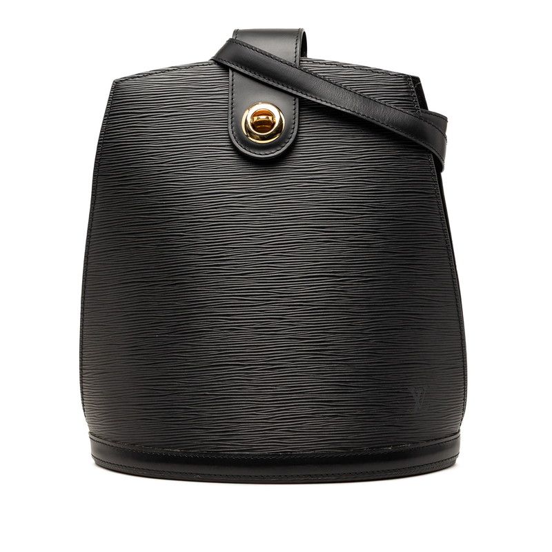 Louis Vuitton Epi Cluny Shoulder Bag Noir Black Leather