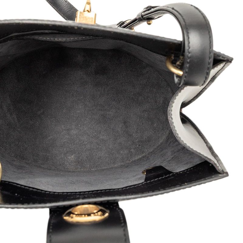 Louis Vuitton Epi Cluny Shoulder Bag Noir Black Leather — view 4