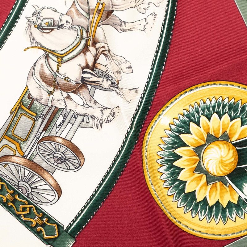 Hermes Carre 90 Chevaux de Trait Draft Horse Scarf Multicolor Silk — view 6
