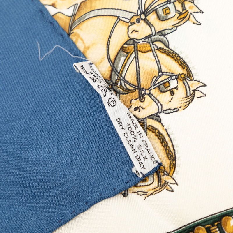 Hermes Carre 90 Chevaux de Trait Draft Horse Scarf Multicolor Silk — view 7