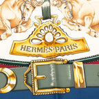 Hermes Carre 90 Chevaux de Trait Draft Horse Scarf Multicolor Silk — view 3