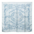 Hermes Carre 90 Au Pays de Cocagne Scarf Blue Silk