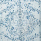 Hermes Carre 90 Au Pays de Cocagne Scarf Blue Silk — view 2