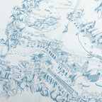 Hermes Carre 90 Au Pays de Cocagne Scarf Blue Silk — view 4