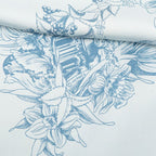 Hermes Carre 90 Au Pays de Cocagne Scarf Blue Silk — view 6