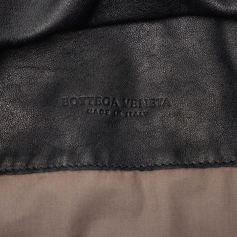 Bottega Veneta Intrecciato Tote Black Khaki Navy Leather — view 5