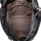 Bottega Veneta Intrecciato Tote Black Khaki Navy Leather — view 4