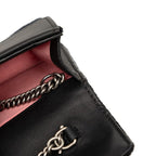 Gucci Dionysus Chain Shoulder Bag Black Velvet Leather Rhinestone — view 4