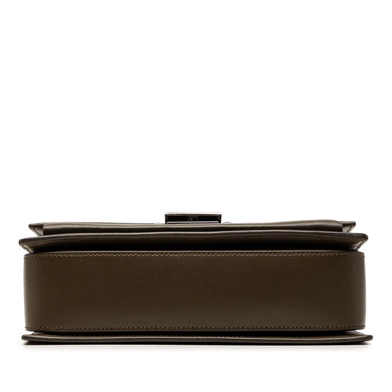 Saint Laurent Logo 2-Way Shoulder Bag Brown Leather — view 3