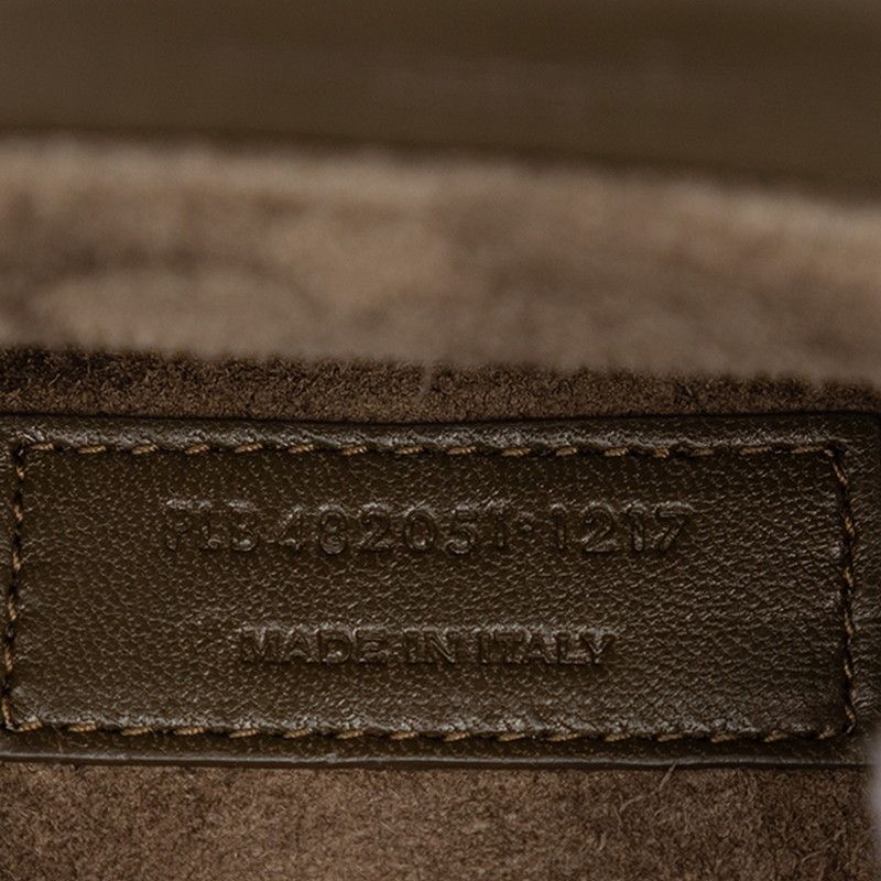 Saint Laurent Logo 2-Way Shoulder Bag Brown Leather — view 6
