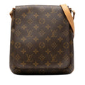 Louis Vuitton Monogram Musette Salsa Short Shoulder Bag Brown Leather