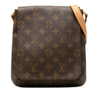 Louis Vuitton Monogram Musette Salsa Short Shoulder Bag Brown Leather