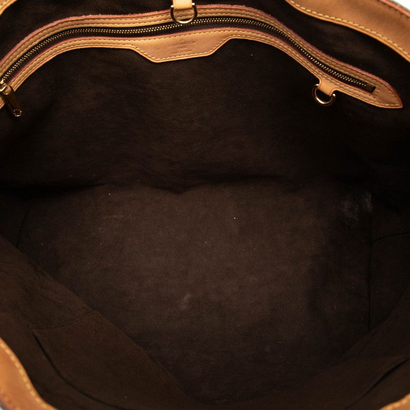 Louis Vuitton Monogram Willshire GM Tote Shoulder Bag Brown Leather — view 4