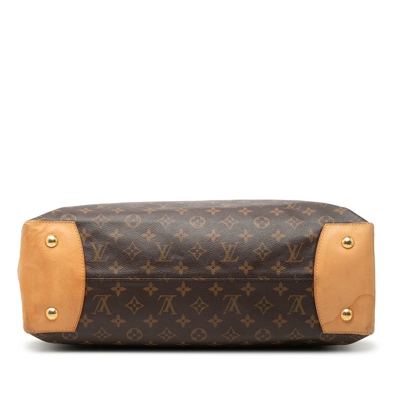 Louis Vuitton Monogram Willshire GM Tote Shoulder Bag Brown Leather — view 3