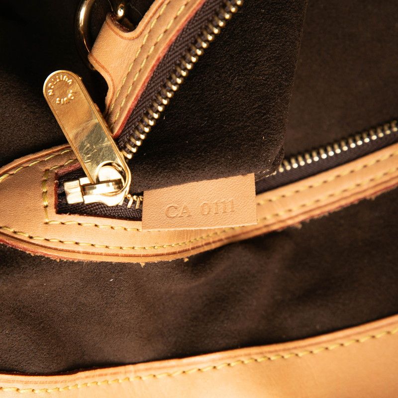 Louis Vuitton Monogram Willshire GM Tote Shoulder Bag Brown Leather — view 6