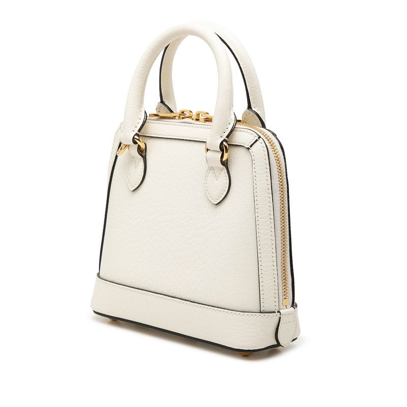 Gucci Adidas Horsebit 2-Way Shoulder Bag White Black Leather — view 2