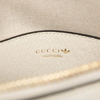 Gucci Adidas Horsebit 2-Way Shoulder Bag White Black Leather — view 5