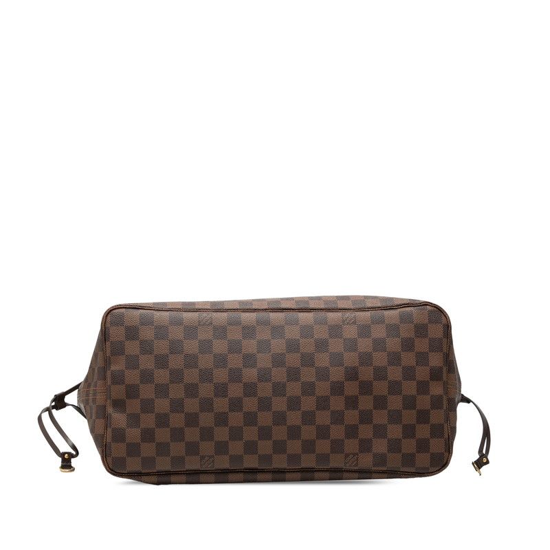 Louis Vuitton Damier Neverfull GM Tote Shoulder Brown Leather — view 3
