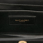 Saint Laurent YSL Logo Classic Kate Crossbody Chain Shoulder Bag Black Suede — view 5